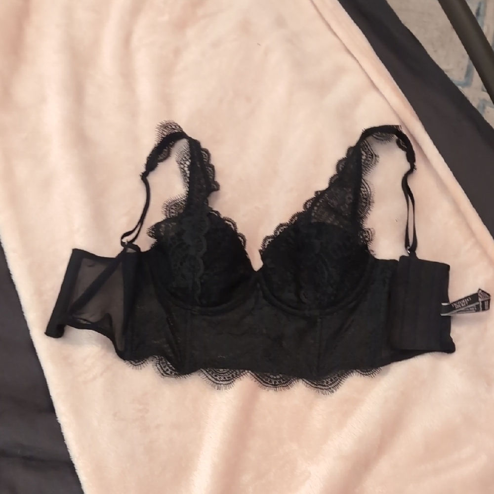 Victoria's Secret Black Lace Bra Intimates